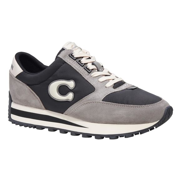 NEW COACH MEN'S RUNNER SNEAKERS, BLACK/HEATHER GREY, 10.5 - Picture 2 of 6